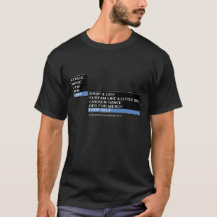 8 Bit RPG Battle Menu T-Shirt