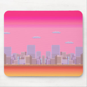 8-bit Skyline Mouse Pad