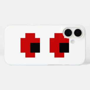 8 Bit Spooky Red Eyes iPhone 16 Case