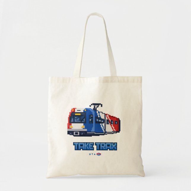 8-bit Take TRAX Tote Bag (Front)