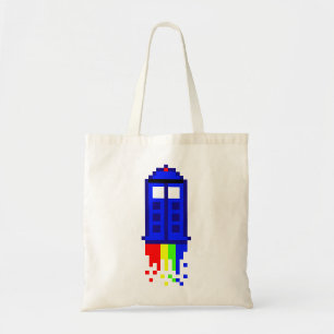 8 Bit Time Travel Tote Bag