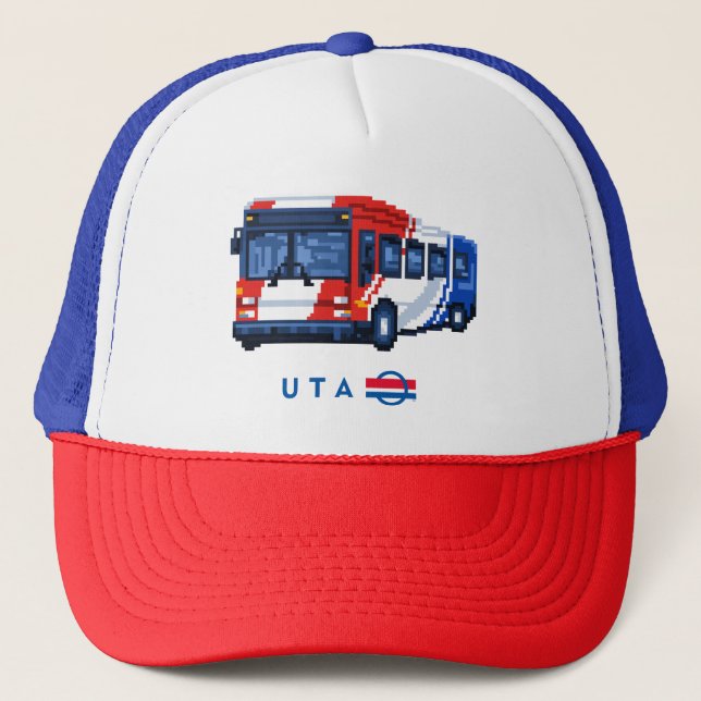 8-bit TRAX Train Trucker Hat (Front)