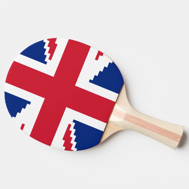 8 Bit Union Pixel Jack Ping Pong Paddle (Side)