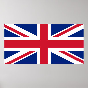 8 Bit Union Pixel Jack Poster