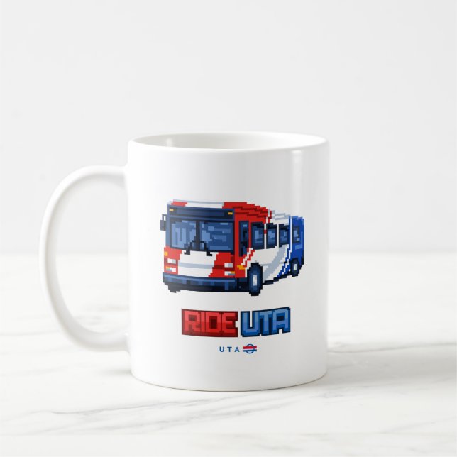 8-bit UTA Bus Mug (Left)