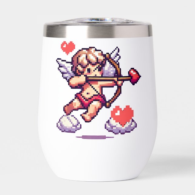 8 bit Valentine's Day classic/vintage Cupid (Front)