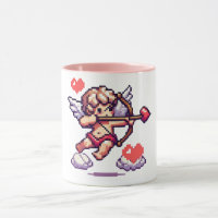 8 bit Valentine's Day classic/vintage Cupid