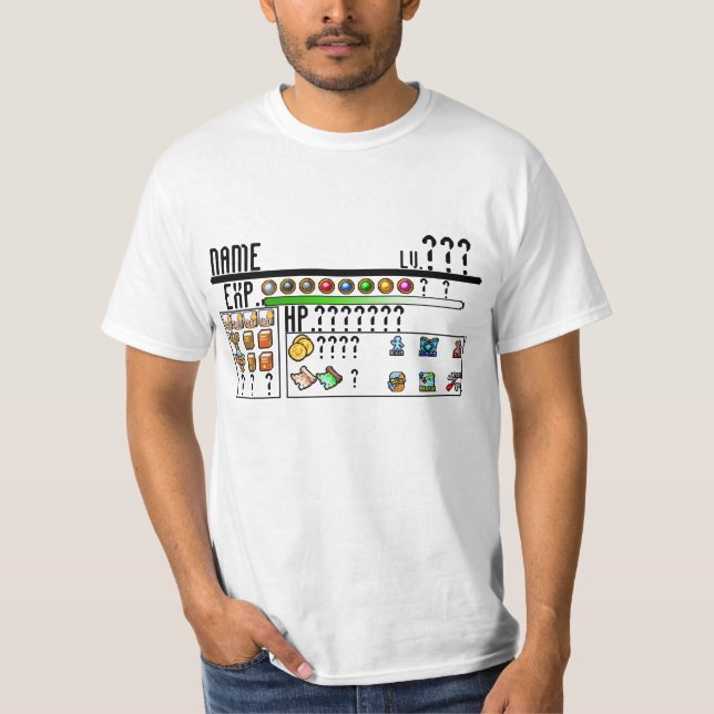 8-bit Warrior Template T-Shirt (Front)