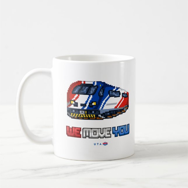 8-bit We Move You FrontRunner Mug (Left)