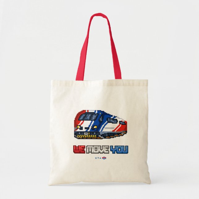8-bit We Move You FrontRunner Tote Bag (Front)
