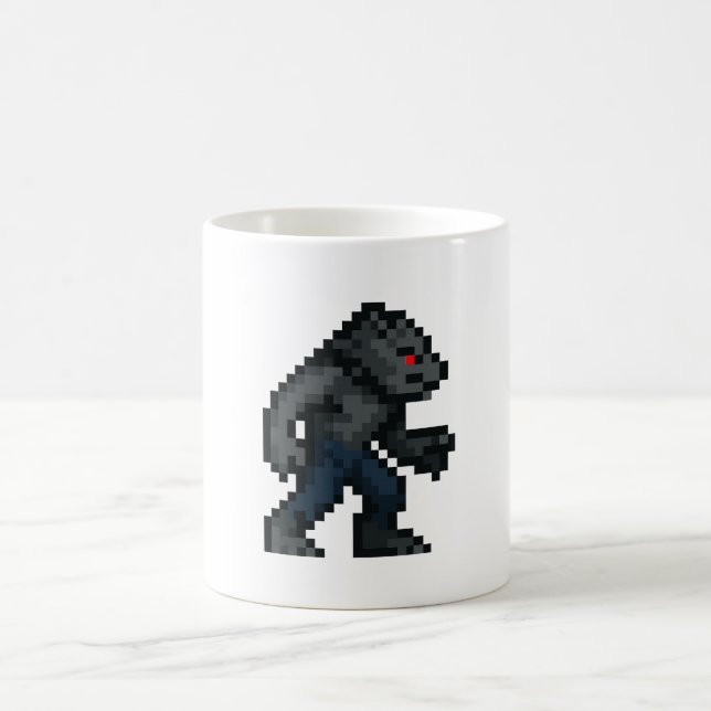 8-bit Werewolf Coffee Mug (Center)