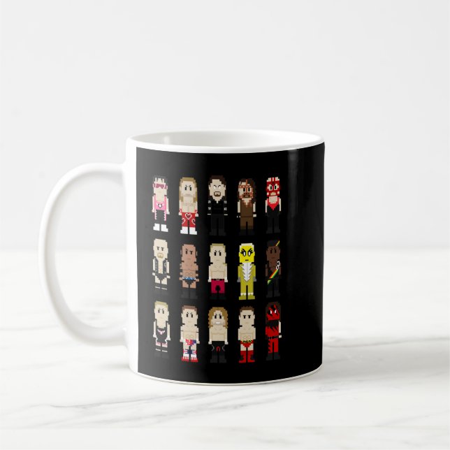8 Bit Wrestlers &x27;97! Essential T Shirt Coffee Mug (Left)