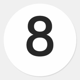 8 CLASSIC ROUND STICKER
