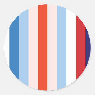 8 Colour Combination Classic Round Sticker