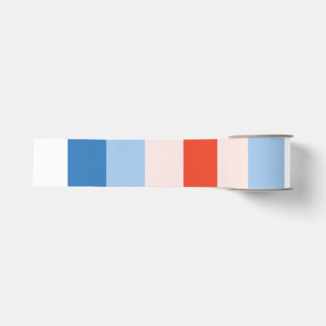 8 Colour Combination Grosgrain Ribbon (Front)