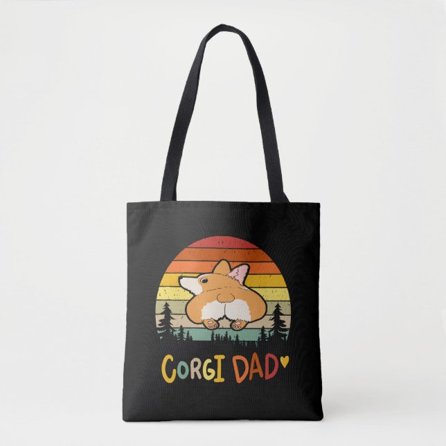 8 Corgi Dad Tote Bag (Front)