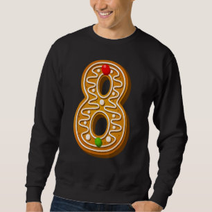 8 Cutest Capital Christmas Cookie Alphabet Number Sweatshirt
