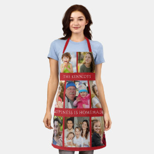 8 Family Photo Collage Happiness Is Homemade Red Apron