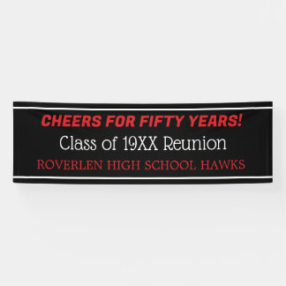8 ft Banner! Edit the year! Class reunion Banner