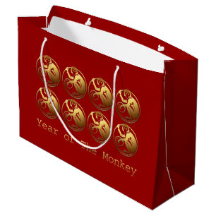 8 Golden Monkeys Chinese New Year 2016 Gift Bag