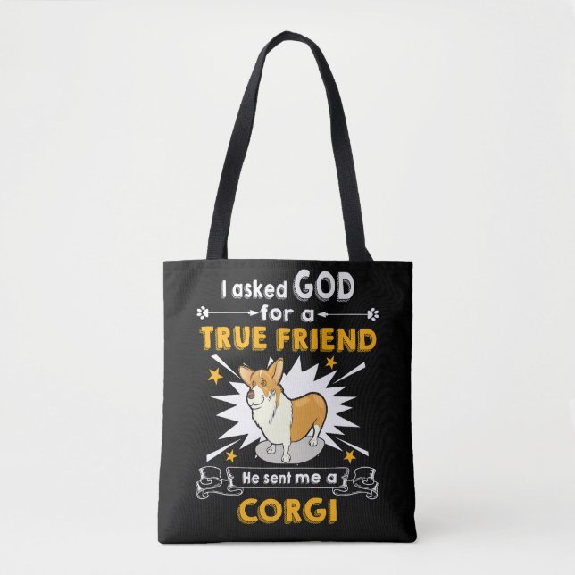 8 He Sent Me A Corgi Tote Bag (Front)