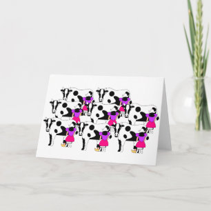 8 Maids Milking Card