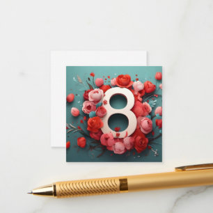 8 of march design enclosure card