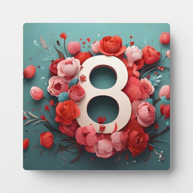 8 of march design plaque (Front)