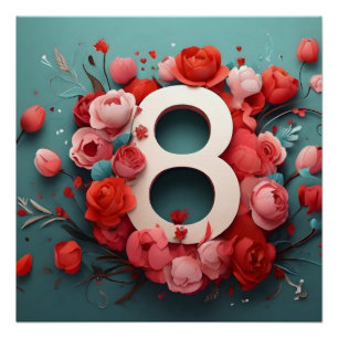 8 of march design poster