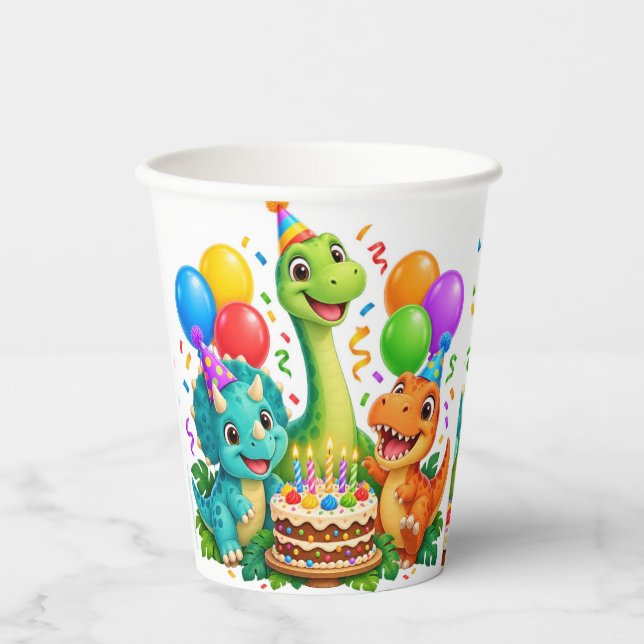 8 ounce dinosaur cup (Front)