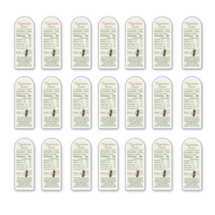 8 oz Muth Jar Nutrition Facts with Bee Vinyl