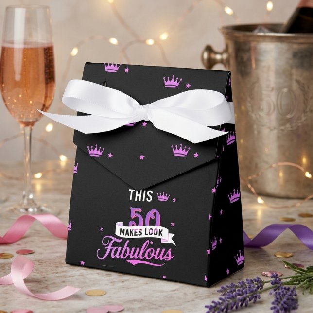 8-Pack 50th Birthday Favour Boxes for Her (Creator Uploaded)