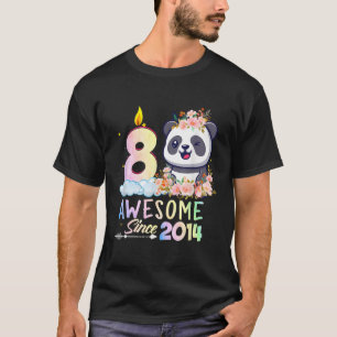 8 Panda Unicorn Awesome Since 2014 T-Shirt