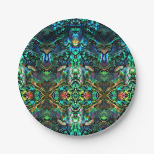 8 Paper Plates Abalone