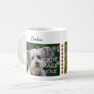 8 Paws 2 Dogs Photos Names Modern Cute New Pet Coffee Mug