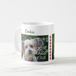 8 Paws Dog Cat Photos Names Modern Cute New Pet Coffee Mug