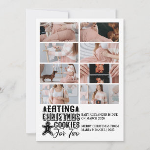 8 Photo Christmas Tree Pregnancy Announcement