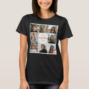 8 Photo Collage Best Grandma Ever T-Shirt
