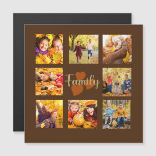 8 Photo Collage Fall Autumn Brown Orange Gold  