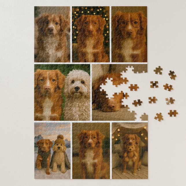 8 Photo Collage Personalised Custom Jigsaw Puzzle (8 Photo Collage Personalized Custom Jigsaw Puzzle by Ricaso. Make your own one of a kind puzzle)