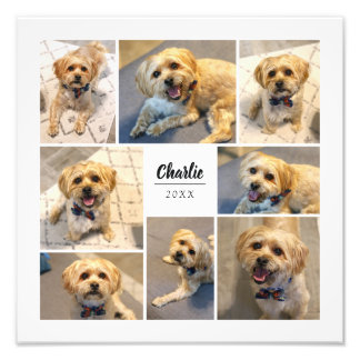 8 Photo Collage Personalised Photo Print