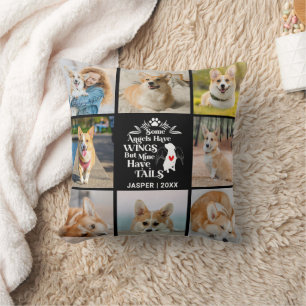 8 Photo Collage Pet Dog Loss Remembrance Cushion