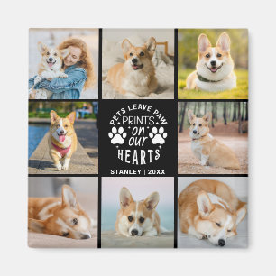 8 Photo Collage Pet Memorial Remembrance Magnet