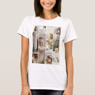 8 Photo collage template personalised T-Shirt