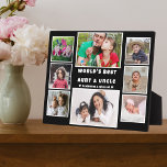 8 Photo Collage World's Best Aunt And Uncle  Plaque<br><div class="desc">8 photo collage plaque for the wold's best aunt and uncle. A personalised gift for the special people in your life.</div>