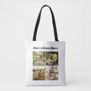 8 Photo Double Sided Birthday Gift For Mum Tote Bag
