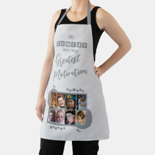 8 photo family motivation grey apron