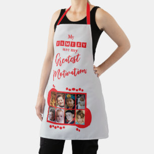 8 photo family motivation red apron