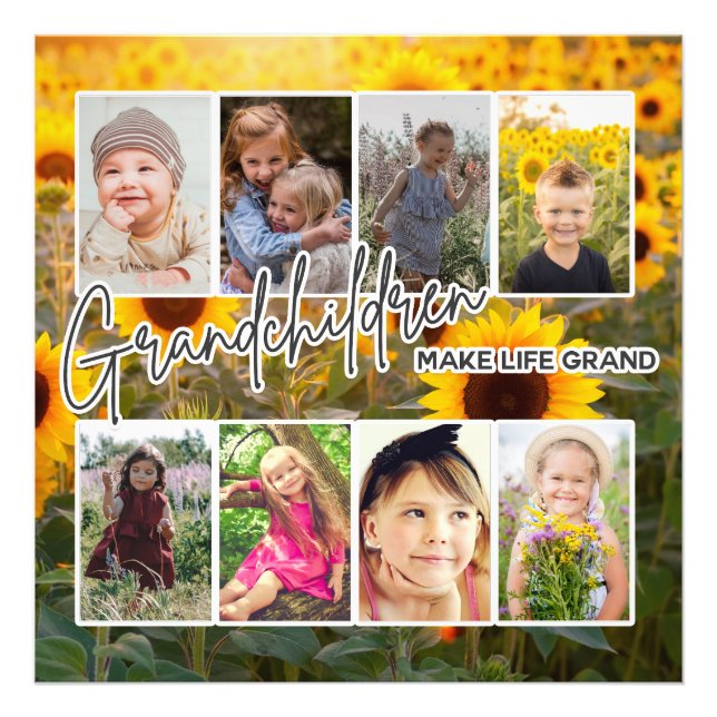 8 Photo "Grandparents Make Life Grand" (Front)