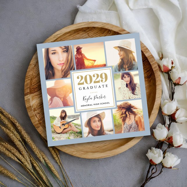 8 Photo Magnetic Graduation Announcement Cards (Creator Uploaded)